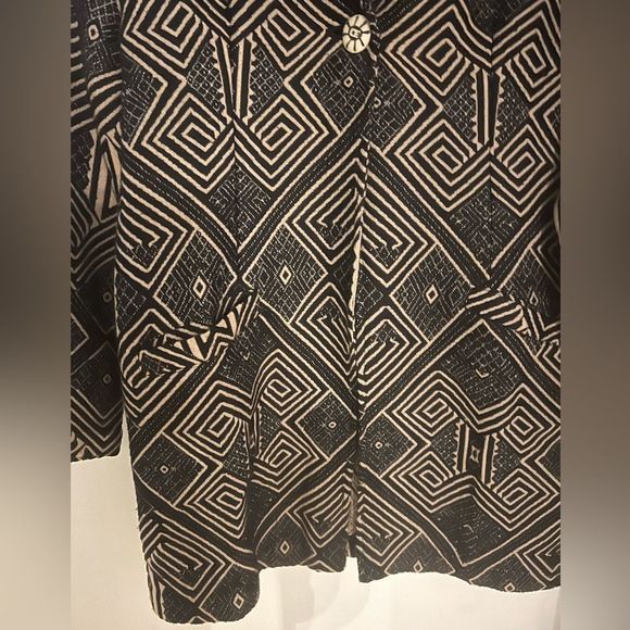 Territory Ahead Lightweight Black/Tan Patterned Jacket Size Medium - Picture 9 of 12